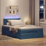 vidaXL Otomanski okvir kreveta s madraca plavi 120x190 cm od tkanine | shoptok.hr
