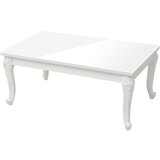  The Living Store Klubska mizica visok sijaj bela 100x50x42 cm inženirski les - Klubska Mizica, (21444789) | Shoptok.si