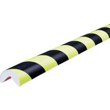 SHG Zaščita vogalov Knuffi®, tip A, individualni razrez na tek. m, črno / fluorescenčne barve | Shoptok.si