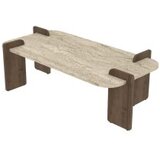 Hanah home sto za kafu leapiri travertine walnut | ePonuda.com