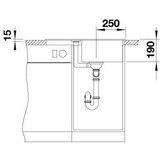 Blanco sudoper METRA 45 S Compact SILGRANIT BOJA KAVE, s dalj. upr. | shoptok.hr
