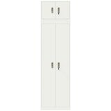  Ormarić za pohranu 2 kom. Bijeli 60 x 40 x 220 cm Čelik - Bijeli 60 cm 180 cm | shoptok.hr