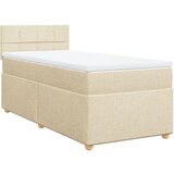Maison Chic Box spring postelja - Vzmetna postelja z vzmetnico krem 90x200 cm blago SL10287, (21884240) | Shoptok.si