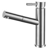 INF Izvlečna pipa za umivalnik s cevmi za toplo in hladno vodo Silver, (21654679) | Shoptok.si