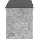  Klupa za hodnik s jastukom Betonsko Siva 83 x 38 x 45 cm | shoptok.hr