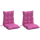  Jastuci za stolice s niskim naslonom 2 kom ružičasti od tkanine | shoptok.hr