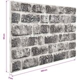  Zidne panele 10 pcs Tamno siva i bijela 100 x 50 cm EPS pjena | shoptok.hr