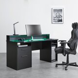 Mömax Miza Za Igranje Iger Racer-Light, Črna | Shoptok.si