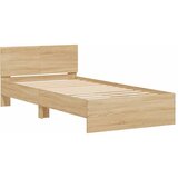  Okvir kreveta s uzglavljem LED boja hrasta sonome 100 x 200 cm | shoptok.hr