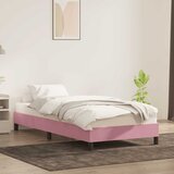  Okvir kreveta bez madraca Ružičasti 80x210 cm Baršun | shoptok.hr