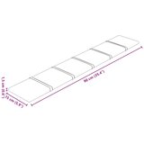  Zidna uzglavlja 12 pcs Ružičasta 90 x 15 cm Baršun | shoptok.hr