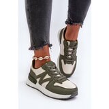 Boto Women's Sneakers Made of Faux Leather Green Caimans | Shoptok.si