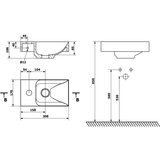 Sapho Svijetlo sivi betonski umivaonik za WC 31x17 cm Piccolino – | shoptok.hr