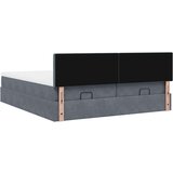 vidaXL okvir kreveta s madracima tamnosivi 200x200cm baršunasti | shoptok.hr