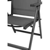 Ambia Garden ZLOŽLJIV VRTNI SEDEŽ aluminij antracit, siva, srebrne barve | Shoptok.si