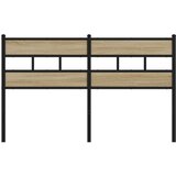 vidaXL Uzglavlje boja hrasta sonome 135 cm željezo i konstruirano drvo | shoptok.hr