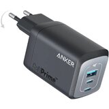 Anker Prime 67W GaN zidni brzi punjač, 3-porta (2x USB-C i 1x USB-A) crni Cene
