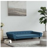 vidaXL Krevet za pse plavi 100 x 50 x 21 cm baršunasti | shoptok.hr