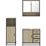 vidaXL 3-dijelni set kupaonskog namještaja boja hrasta sonome drveni | shoptok.hr