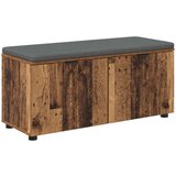  Klupa za hodnik s jastukom Staro drvo 100 x 38 x 46 cm | shoptok.hr