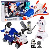  Svemirski set za igru s raketom, satelitom i rekvizitima - bijelo/plavo/narančasti | Shoptok.si