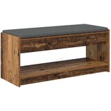  Klupa za hodnik s jastukom Staro drvo 103 x 38 x 45 cm | shoptok.hr