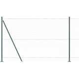 vidaXL heksagonalna ograja Zelena 1.4x100 m Jeklo, ograjni stebri s podstavki 13 kos Ø32mm 78.5cm Galvanizirano jeklo | Shoptok.si