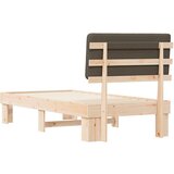  Posteljni okvir z oblazinjenim vzglavjem Taupe 75 x 190 cm, (5000101574) | Shoptok.si