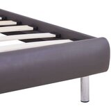  Za krevet od umjetne kože s LED svjetlom sivi 90 x 200 cm | shoptok.hr