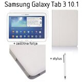  Ovitek / etui / zaščita za Samsung Galaxy Tab 3 10.1 - beli (+ zaščitna folija in pisalo) Cene