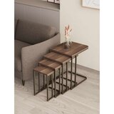 Hanah home Tekerli set stolića (umetnuti), antik/orah (4 kom) | Eponuda.com
