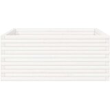 vidaXL Vrtna sadilica bijela 110x110x46 cm od masivne borovine | shoptok.hr