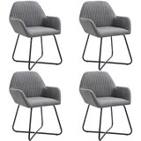Maison Chic Jedilni stoli - Vzorci stoli 4 kosi temno sivo blago A982, (22031812) | Shoptok.si
