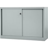 BISLEY Omara z drsnimi vrati ECO, 1 polica, svetlo siva | Shoptok.si