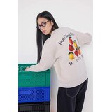 TRENDYOLMILLA ženski duks Twoaw26Sw00124, kamen / bež | Eponuda.com