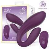 ENGILY ROSS Divel Couples Toy with Remote Purple Cene