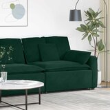  Modularni kauč s naslonom za ruke i jastucima tamnozelene boje 100 cm | Eponuda.ba