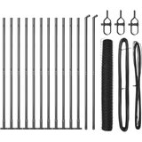 vidaXL Set ograda Set od 2 Siva Čelik 25 x 1,2 m Izdržljivo | shoptok.hr