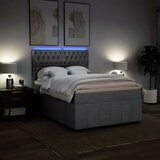  Krevet box spring s madracem svjetlosiva 160x200 cm tkanina | shoptok.hr