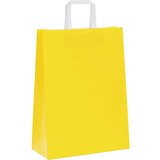  Papirnate vrećice 250 kom s ručkama žute 26x12x35 cm | shoptok.hr