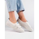 Shelvt Women's white sneakers with velcro | Shoptok.si