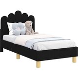  Posteljica za malčke z vzglavjem Črna 70 x 140 cm blago, (5000105138) | Shoptok.si
