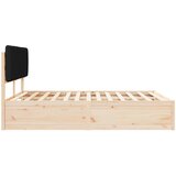  Krevetni okvir s tapiciranim uzglavljem Crna 150 x 200 cm | shoptok.hr