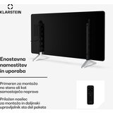 Klarstein Wonderglass infrardeča plošča | 720 W | 15 m² | Moderna steklena zasnova | 120 cm x 68 cm | Shoptok.si
