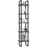 vidaXL ormarić za knjige s 5 razina sivi 40 x 30 x 175 cm od borovine | shoptok.hr