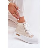 Boto High Women's Sneakers On Platform Beige Laviriona | shoptok.hr