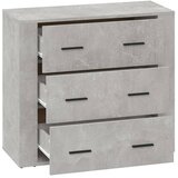  Komoda siva boja betona 80 x 33 x 70 cm od konstruiranog drva | Eponuda.com