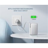 Anker polnilna baterija powerbank Nano 10000 mAh, 45W z vgrajenim USB-C kablom, bela, A1638H21 | Shoptok.si