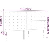  Uzglavlje tamnoplavo 180x5x118/128 cm baršunasto | shoptok.hr