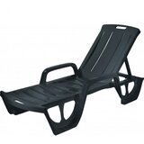 Keter Ležalnik Florida (d 190 x š 69 x v 30 cm, črna) | Shoptok.si